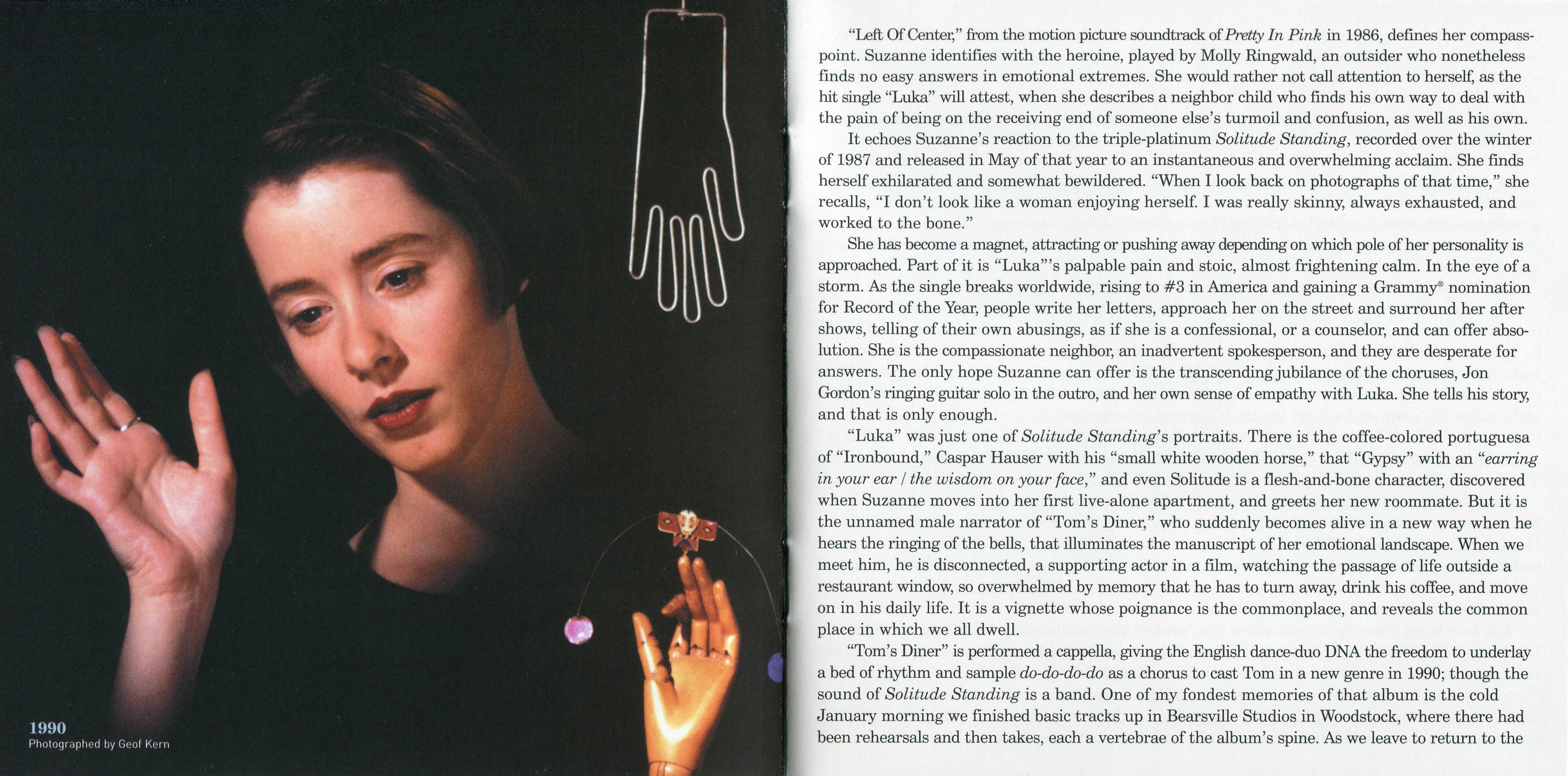 Suzanne Vega  The Best Of; Retrospective : Booklet 4
